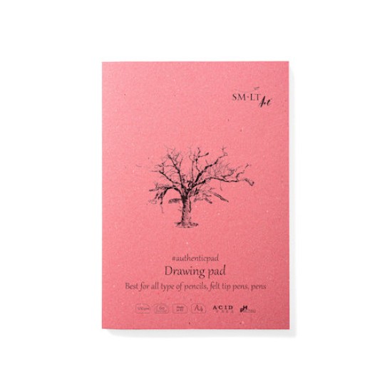 Authentic Drawing Pink Pad A5 60 Sheets (5PA-60)