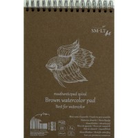 Authentic Brown Watercolour Pad A4 (AB-35TS/B)