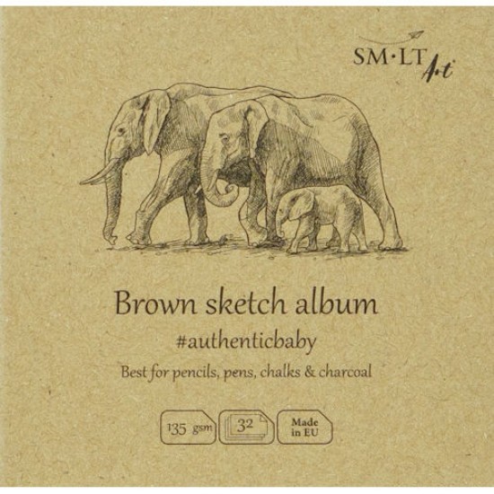 Authentic Brown Sketch Pad 3.5