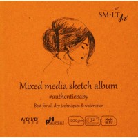 Authentic Orange Mixed Media Pad 3.5