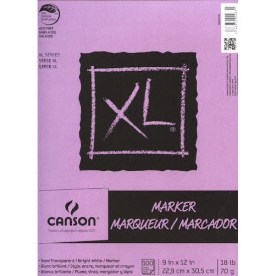 Canson XL Marker Paper Pad 100 sheets 9