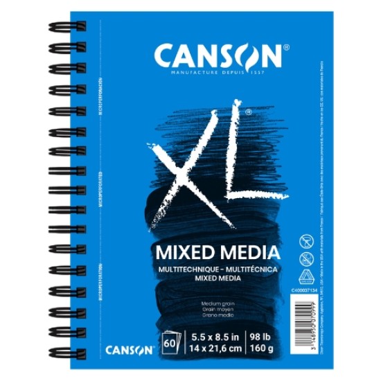 Canson XL Mixed Media Pad 60 Sheet 5.5 X 8.5 (C400037134)