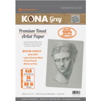 Disc Kona Grey Drawing Pads 88 lb. 36 Sheets 11 x 14