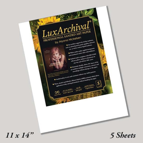 LuxArchival Professional Sanded Art Paper, 5/pk 11