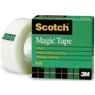 3M Scotch #810 Magic Tape 19 mm X 38.1 m Refill ( Box)