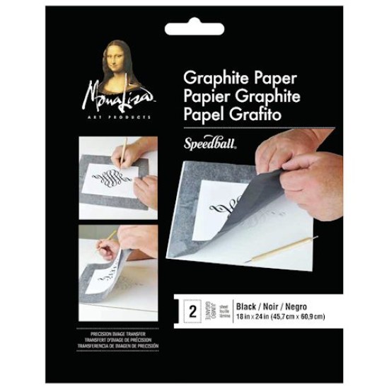 Mona Lisa Jumbo Black Graphite Paper (2 sheets) 18