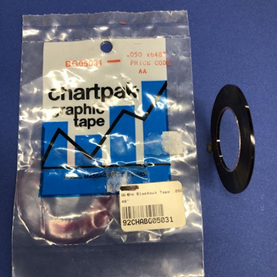 Disc Graphic Tape Ruby Litho Black Out Tape .050 X 648