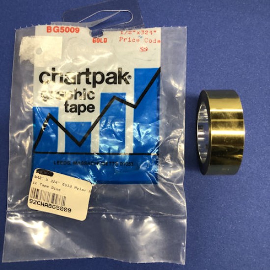 Disc Graphic Tape Gold Tape 1/2